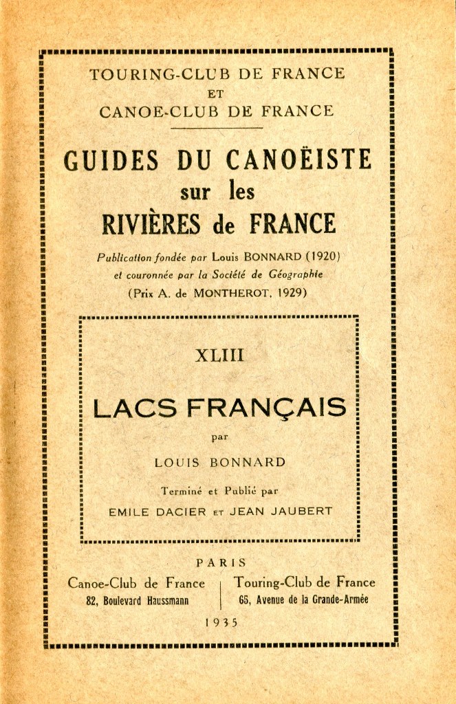 1935 Lacs Francais