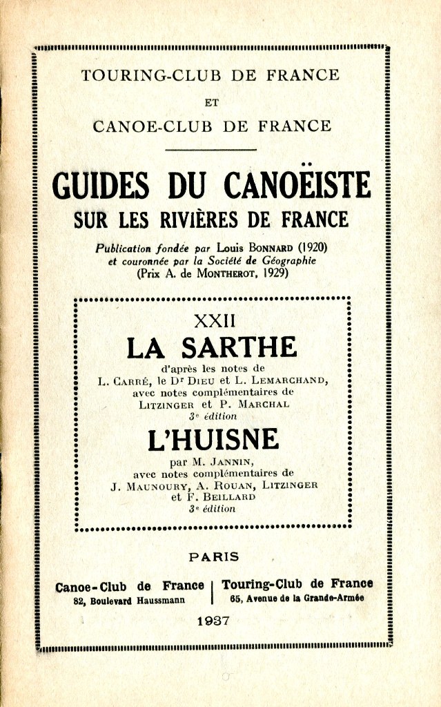 1937 La Sarthe e LHuisne